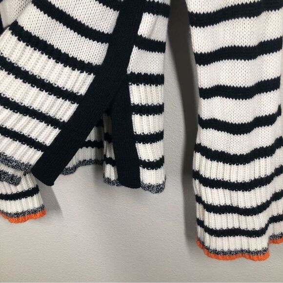 ME+EM Italian Merino Wool Cashmere Breton Stripe Sweater Size Medium - Picture 5 of 9